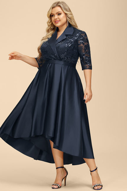 Robe Dentelle Éclat De Satin - gallery 9