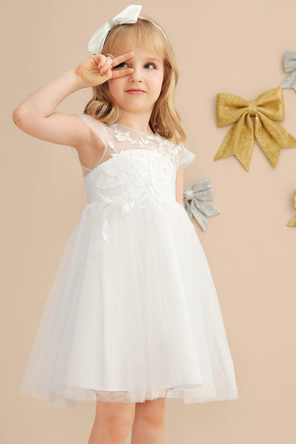 Robe Dos Nu Dentelle Blanche - gallery 1