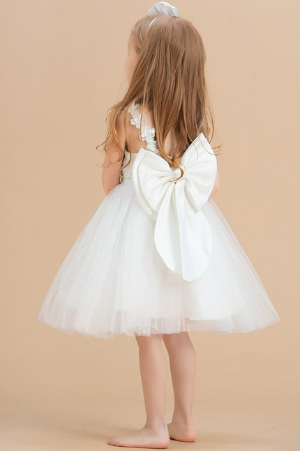 Robe Dentelle Enfant Tulle Satin