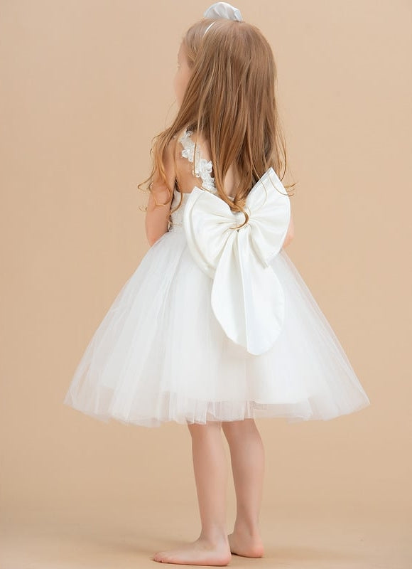 Robe Dentelle Enfant Tulle Satin