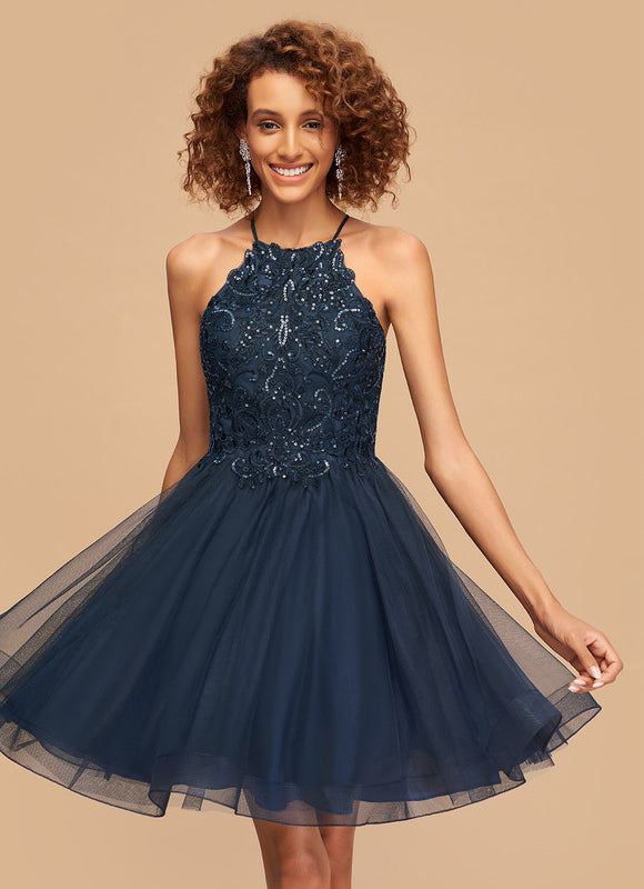 Robe Dentelle Tulle Noire