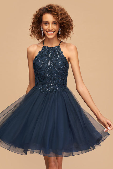 Robe Dentelle Tulle Noire