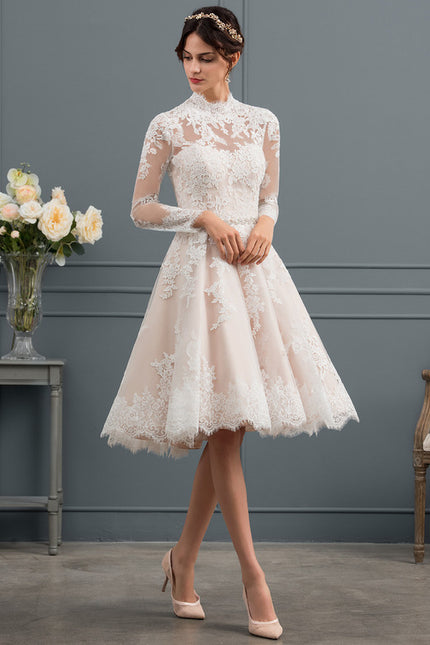 Robe Dentelle Courte Dentelle - gallery 4