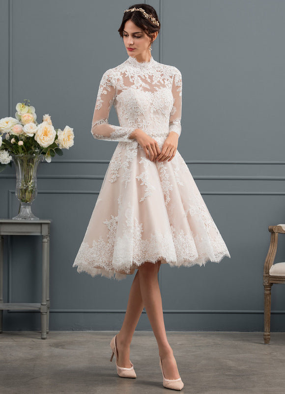 Robe Dentelle Courte Dentelle - gallery 4