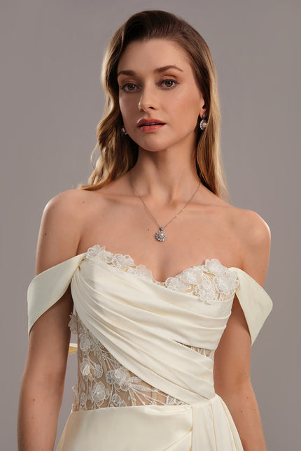 Robe Dentelle Élégance Satinée Florale - gallery 3