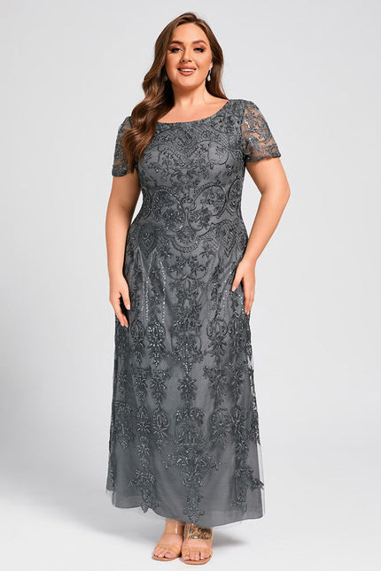 Robe Longue Mousseline Dentelle - gallery 6