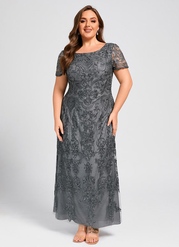 Robe Longue Mousseline Dentelle - gallery 6