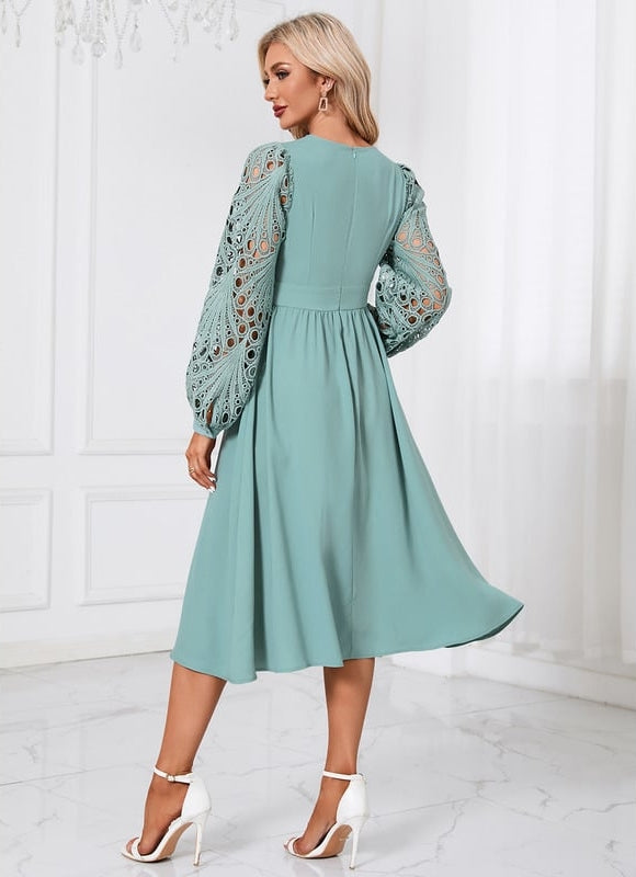 Robe Dentelle Sans Manches - gallery 3