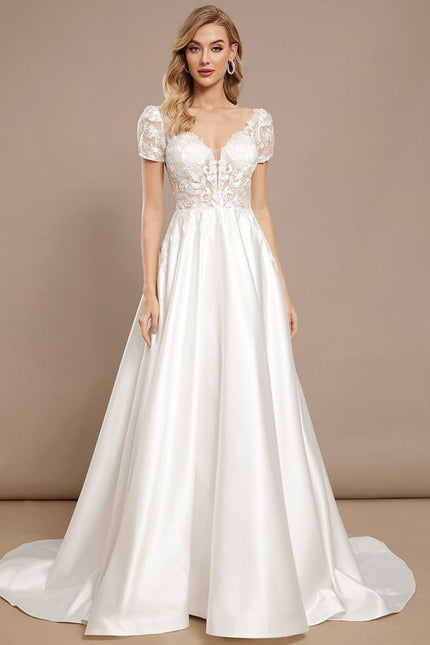 Robe Soie Et Dentelle