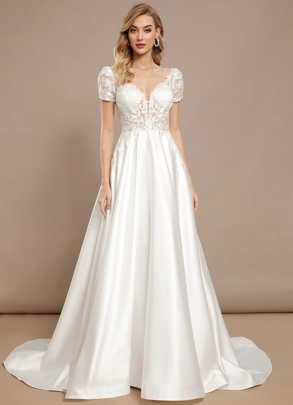 Robe Soie Et Dentelle