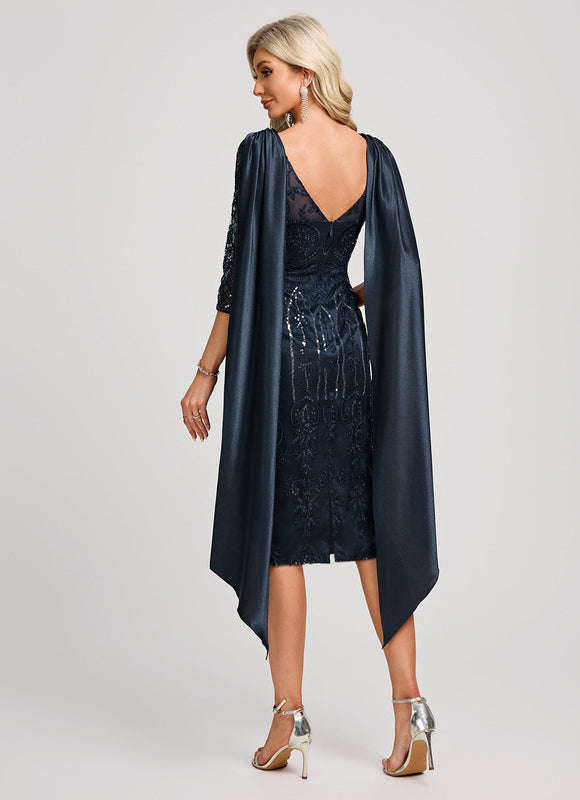 Robe Dentelle Col Bateau - gallery 5