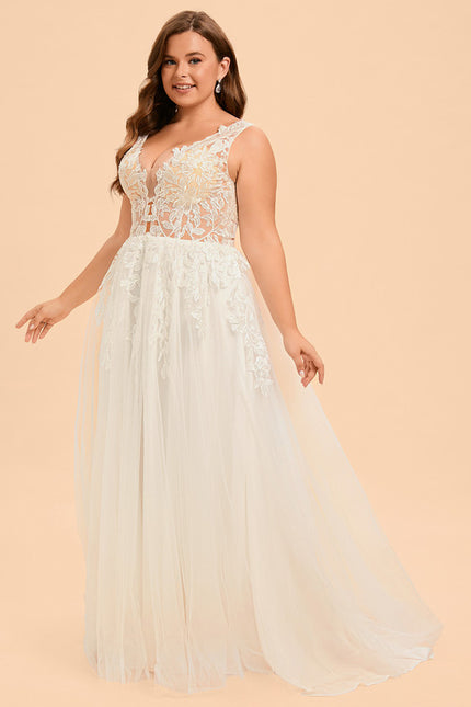 Robe Dentelle Élégance Nuptiale Tulle - gallery 9