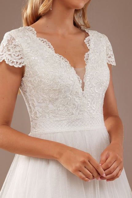 Robe Dentelle Élégance Nuptiale Tulle - gallery 1