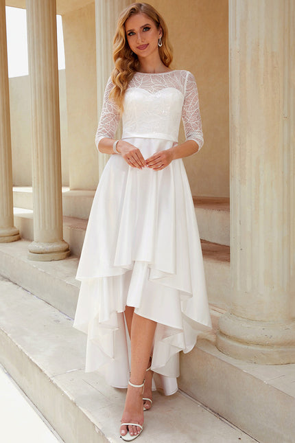 Robe Dentelle Satinée Étoile Flottante - gallery 3