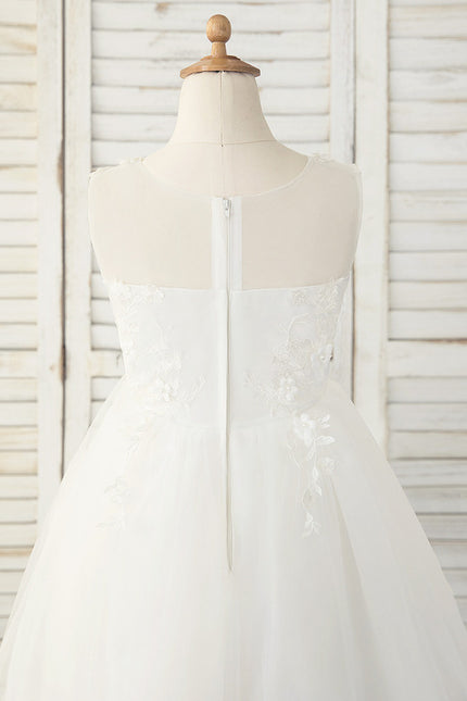 Robe Dentelle Enfant Flottante - gallery 1