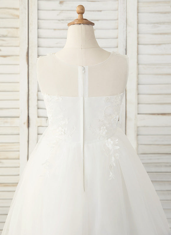 Robe Dentelle Enfant Flottante - gallery 1