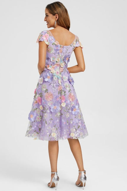 Robe Dentelle Florale Vaporeuse - gallery 6