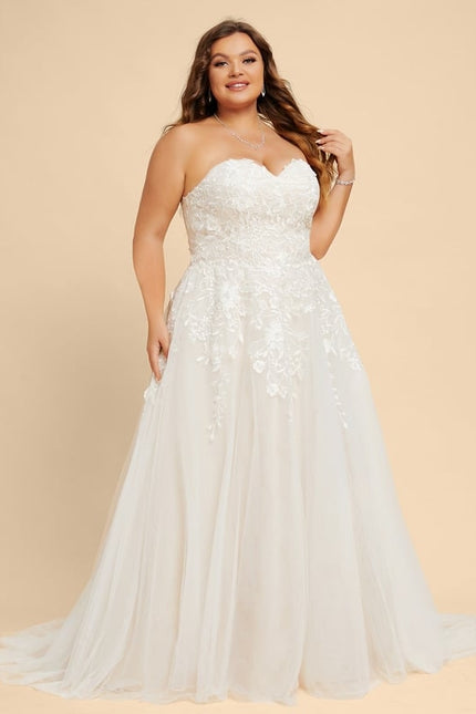 Robe Dentelle Écrue Élégante - gallery 8