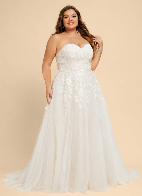 Robe Dentelle Écrue Élégante - gallery 8