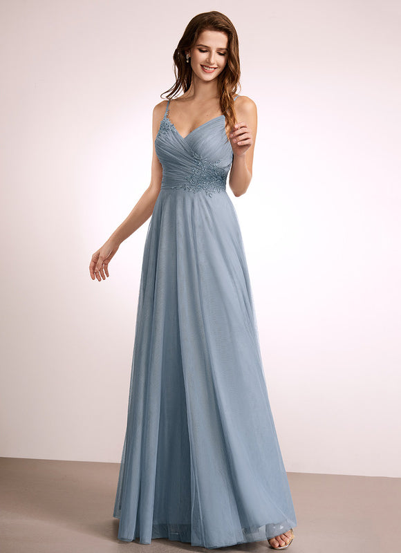 Robe Dentelle Fluide Ciel - gallery 5