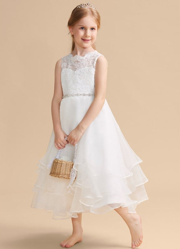 Robe Dentelle Enfant Organza
