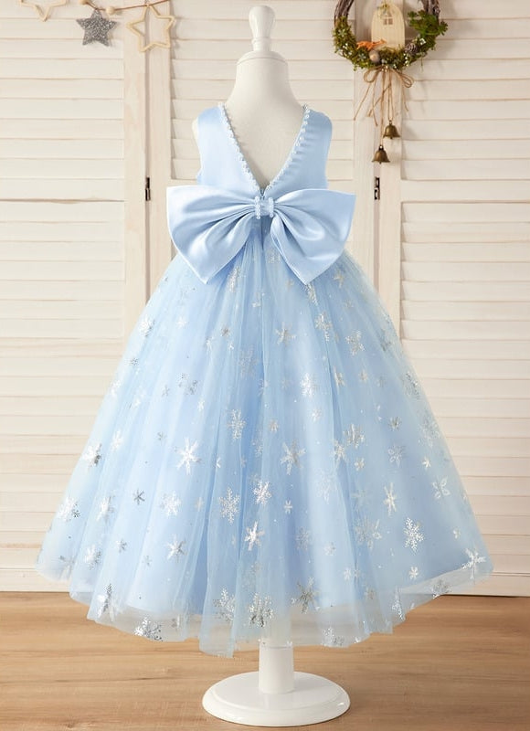 Robe Dentelle Ciel Scintillante