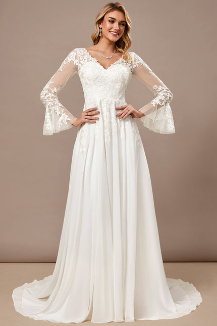 Robe Dentelle Fluide Élégante - gallery 1