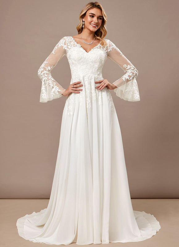 Robe Dentelle Fluide Élégante - gallery 1