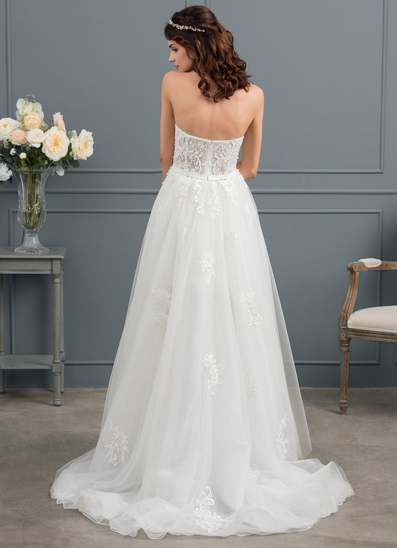 Robe Dentelle Évasée Étoilée - gallery 4