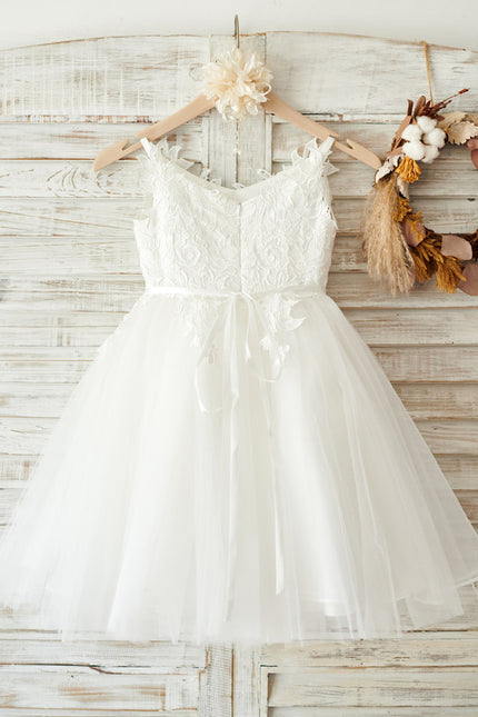 Robe Dentelle Nuptiale Enfantine Élégante - gallery 6