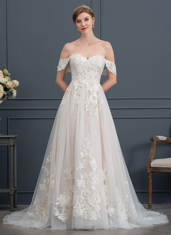 Robe Dentelle Éthérée Florale - gallery 1