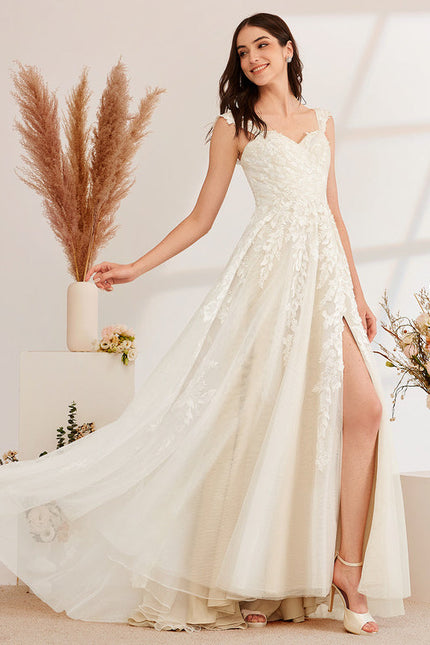 Robe Dentelle Tulle Scintillante - gallery 1