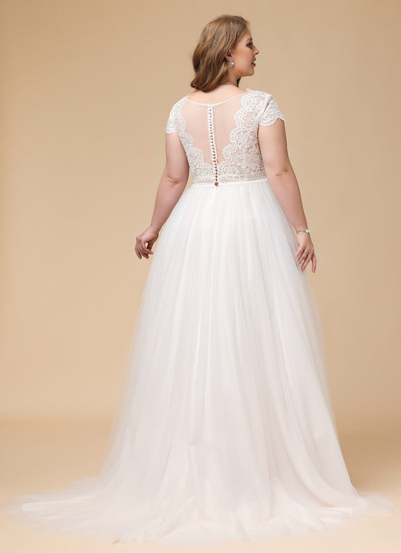 Robe Dentelle Élégance Nuptiale Tulle - gallery 9