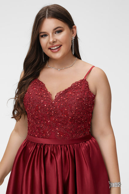 Robe Dentelle Cocktail Satinée - gallery 8