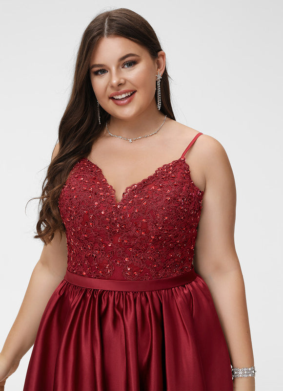 Robe Dentelle Cocktail Satinée - gallery 8