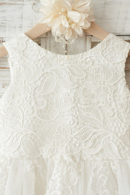 Robe Dentelle Enfant Nuptiale - gallery 4