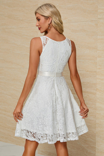 Robe Blanche Dentelle Anglaise - gallery 2