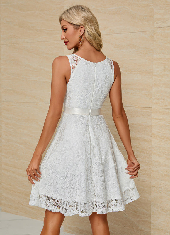 Robe Blanche Dentelle Anglaise - gallery 2