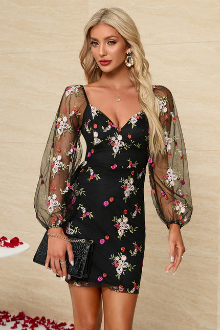 Robe Dentelle Brodée Chic - gallery 4
