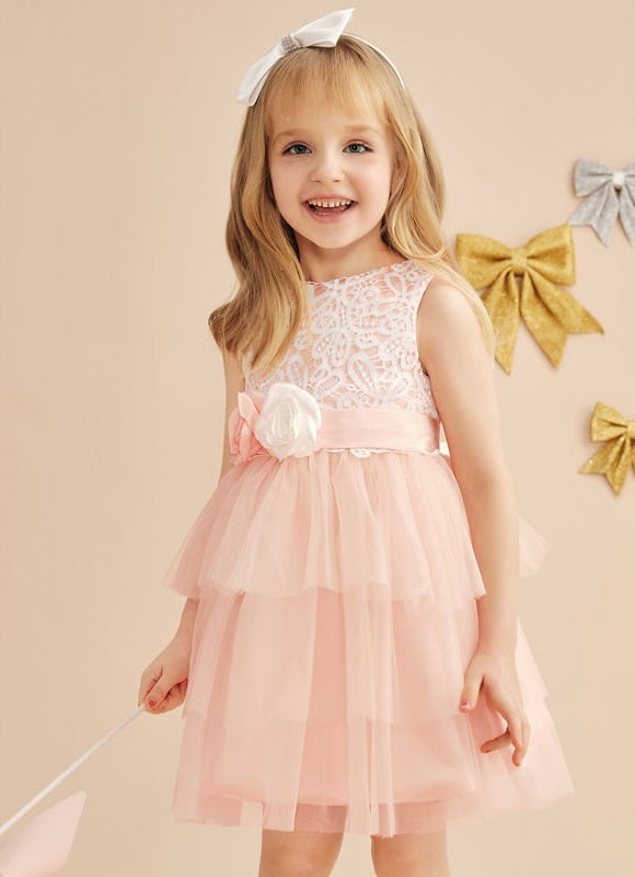 Robe Mariage Rose Dentelle - gallery 4