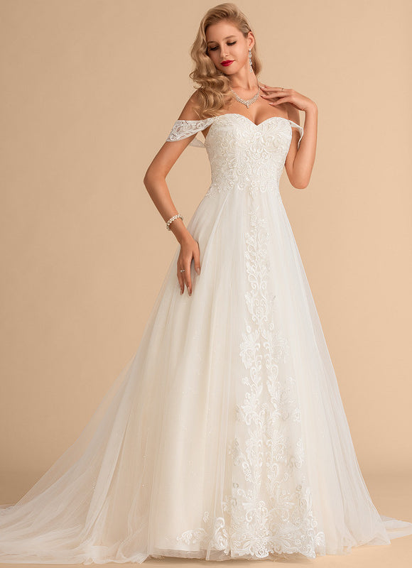 Robe Dentelle Nuptiale Délicate - gallery 4