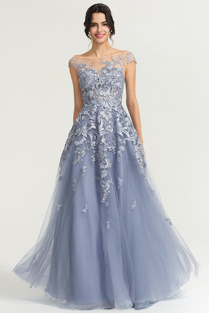 Robe Dentelle Étoile Azur