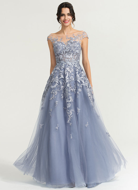 Robe Dentelle Étoile Azur