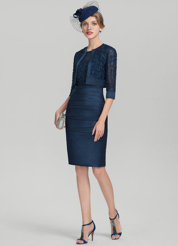 Robe Dentelle Chic Marine - gallery 8