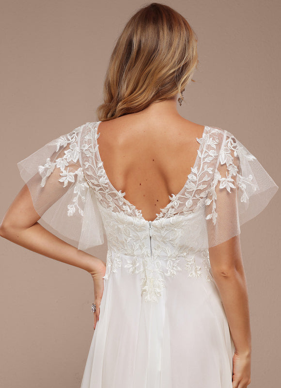 Robe Dentelle Aérienne Florale - gallery 3