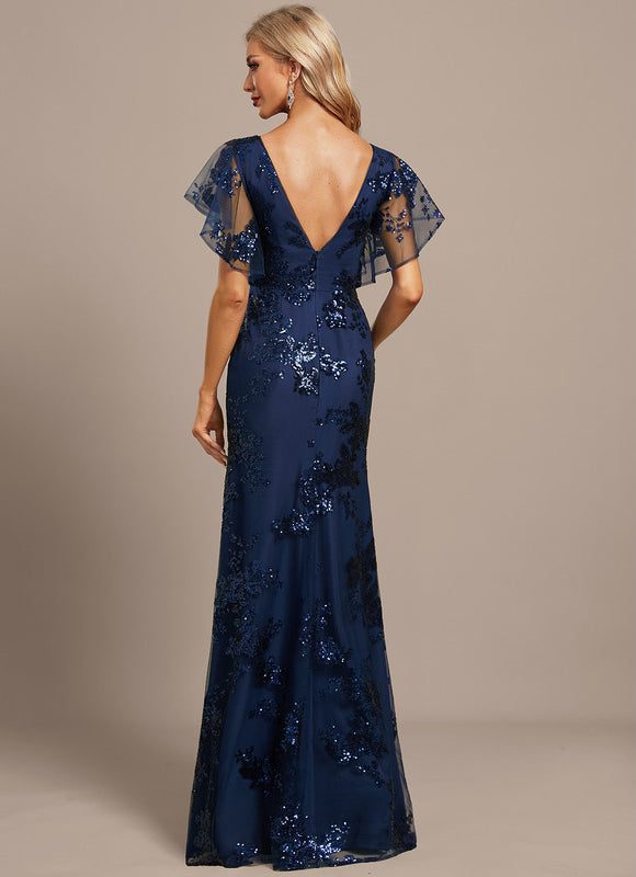 Robe Dentelle Fluide Ornée - gallery 6