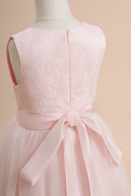 Robe Dentelle Rose Légère - gallery 2