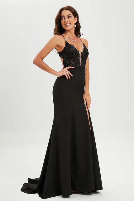 Robe Dentelle Decollete Plongeant - gallery 5