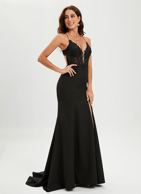 Robe Dentelle Decollete Plongeant - gallery 5
