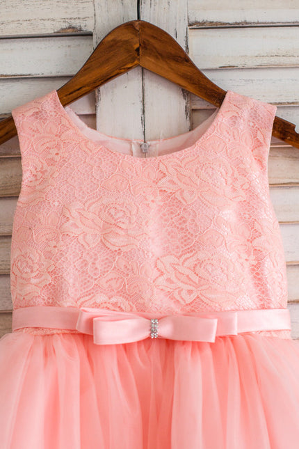 Robe Dentelle Enfant Blanche Tulle - gallery 1